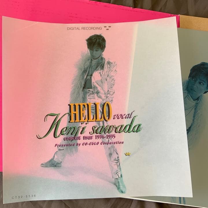 沢田研二　94年ツアーグッズ　カレンダー　経年感ありco-colo,co.