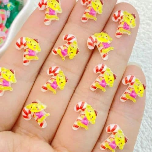 商品説明必読!!サンリオ❤︎クリスマス ネイルパーツ☆６個セット