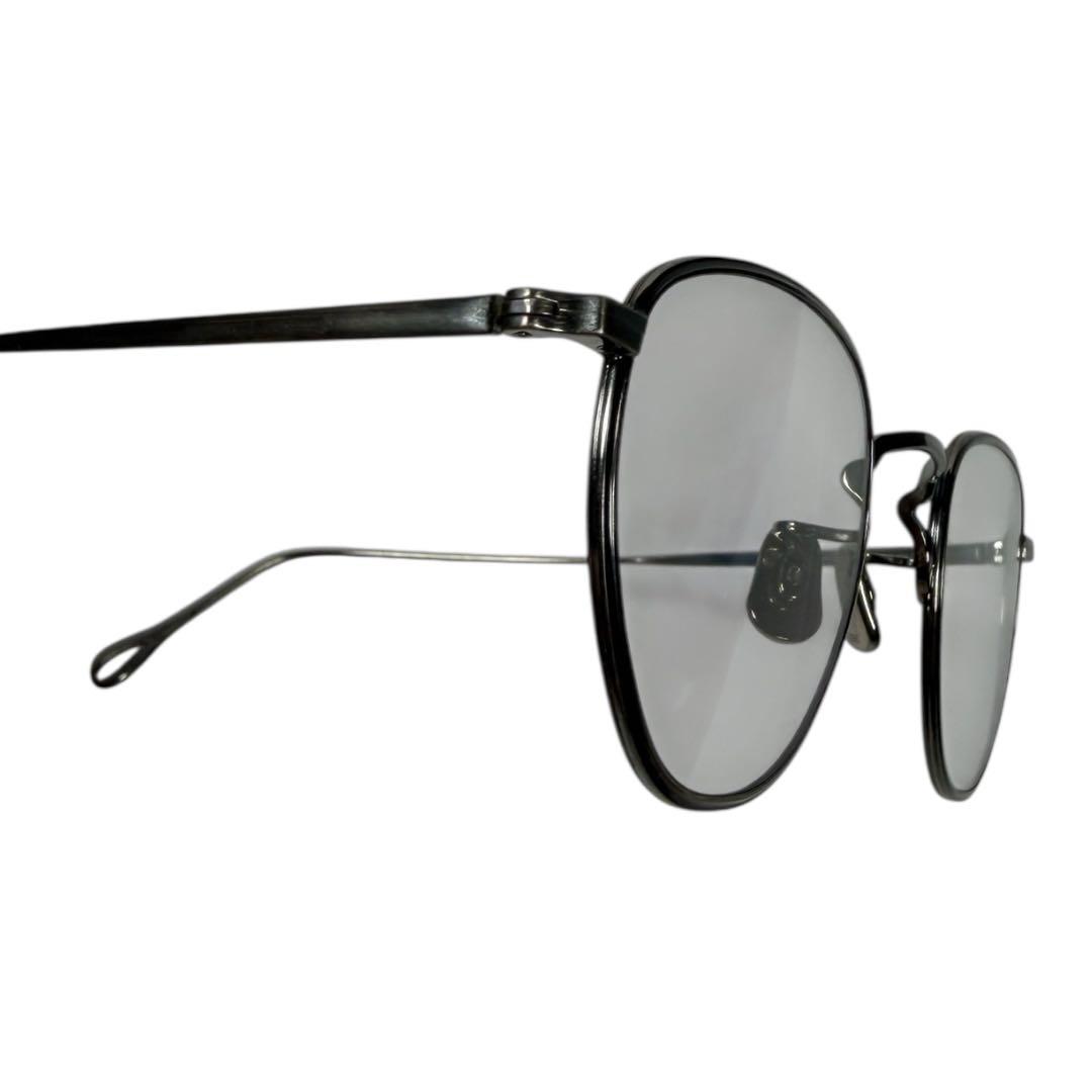 美品 EYEVAN 7282 アイヴァン 眼鏡 サングラス549 グレー8010