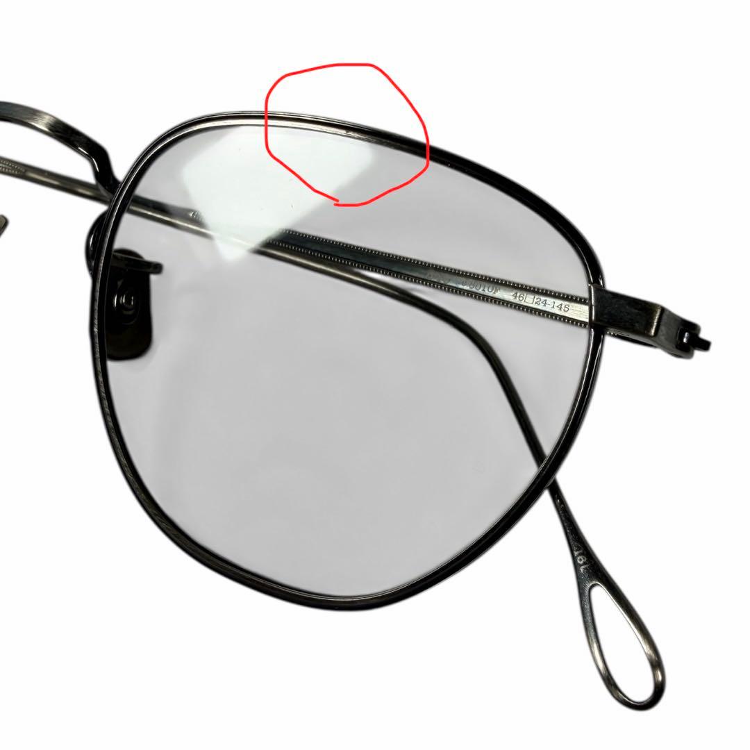 美品 EYEVAN 7282 アイヴァン 眼鏡 サングラス549 グレー8010