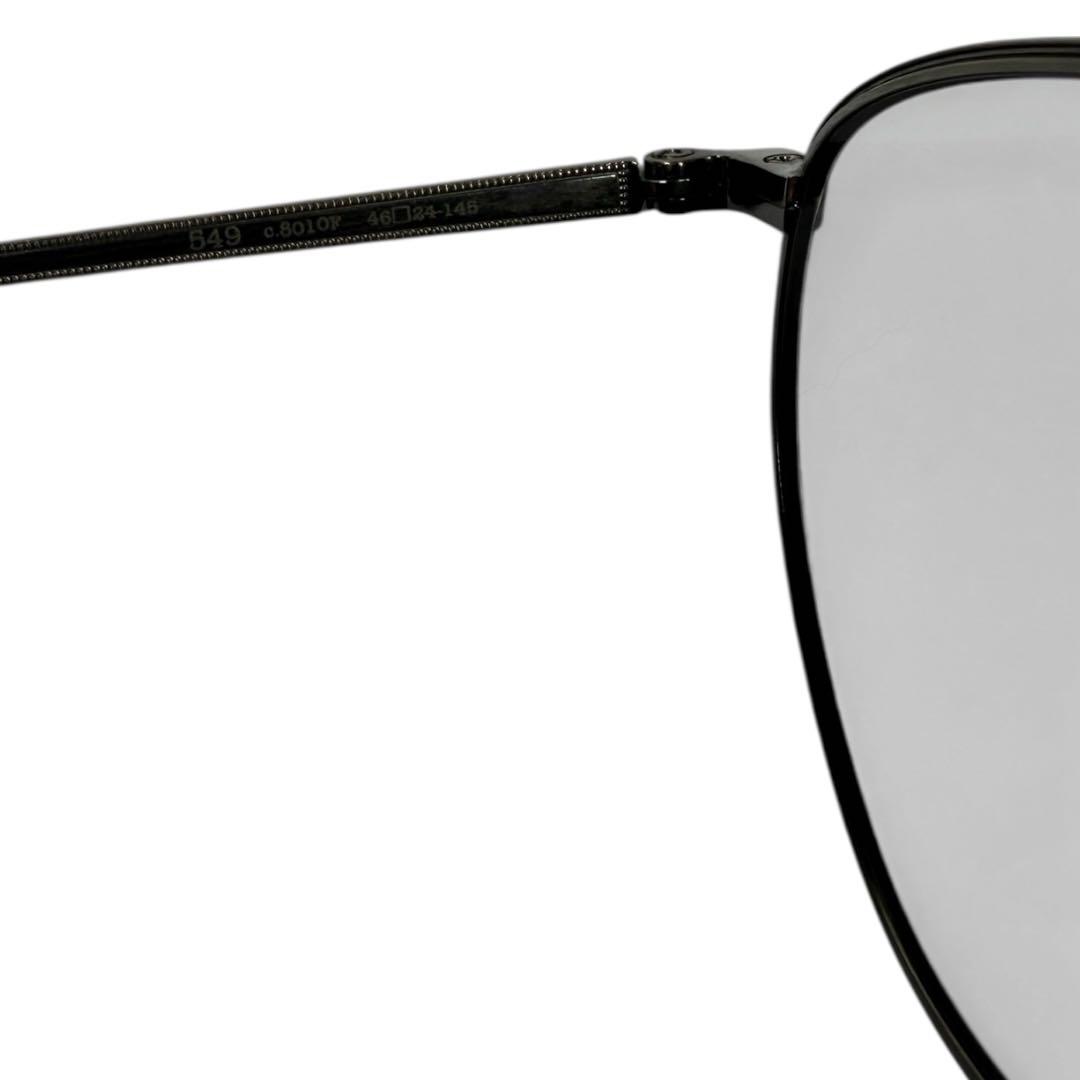 美品 EYEVAN 7282 アイヴァン 眼鏡 サングラス549 グレー8010