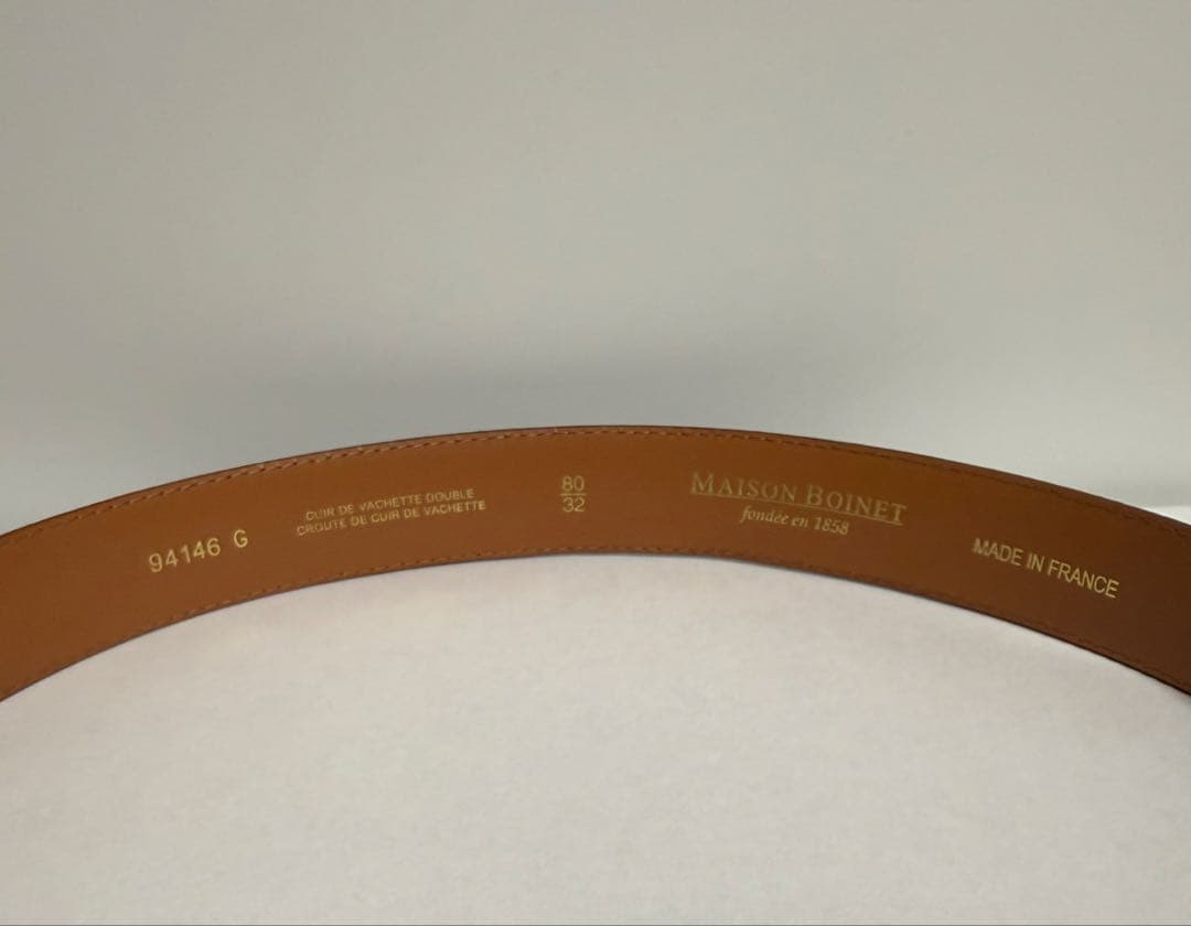 MAISON BOINET/メゾンボワネ ベルト 黒