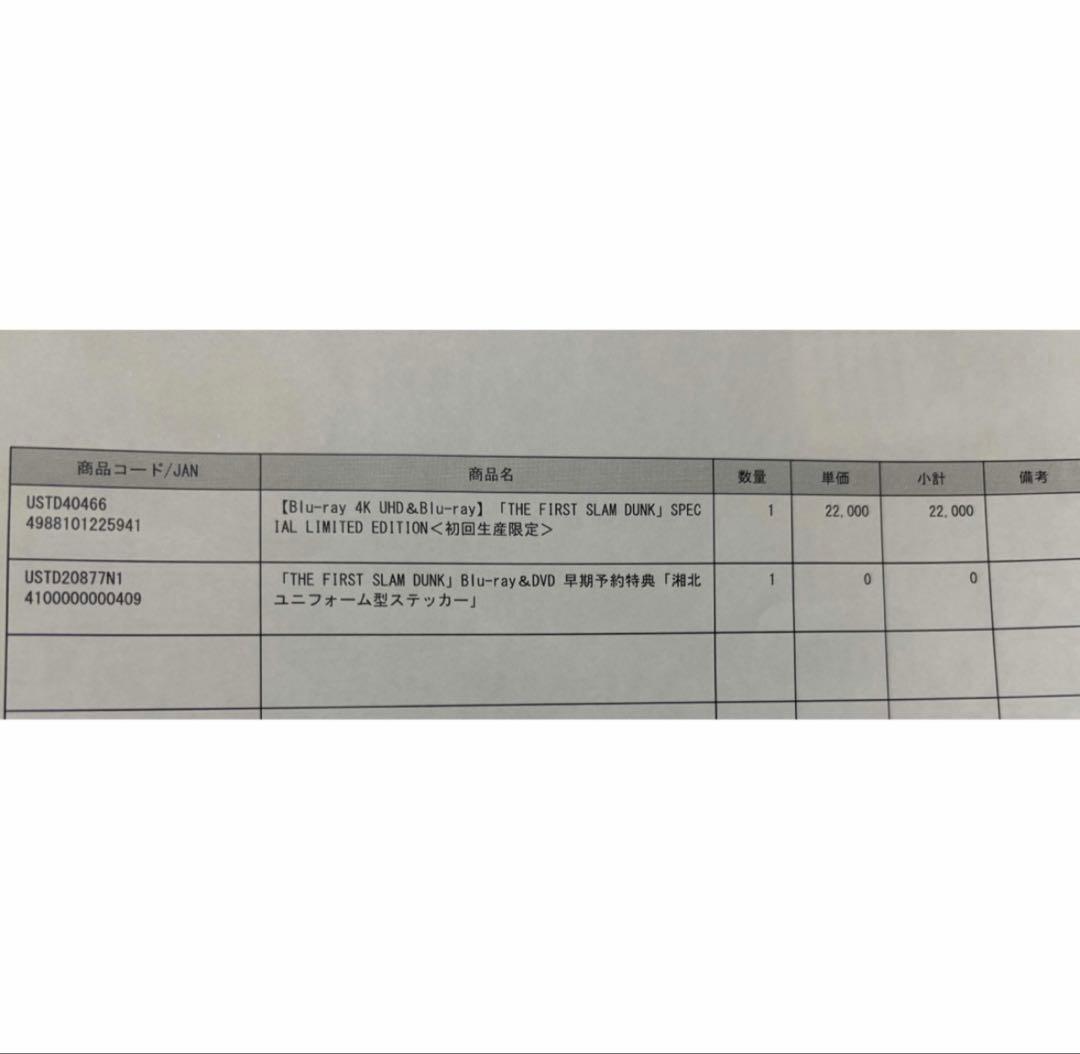 新品　THE FIRST SLAM DUNK 完全版＆パンフ他　映画スラムダンク