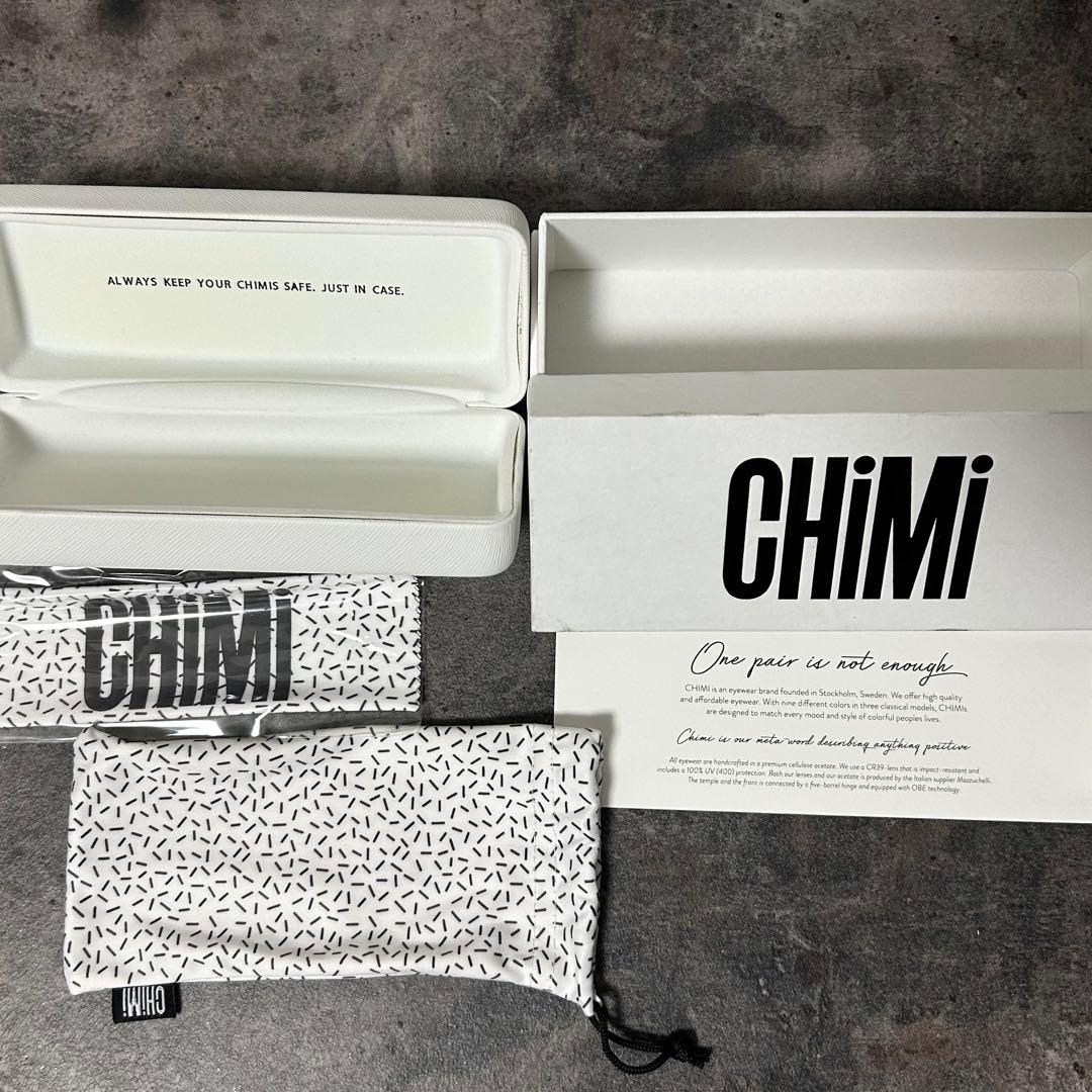 美品ChiMi チミ キャットアイ サングラス ブラック 006 BERRY 黒