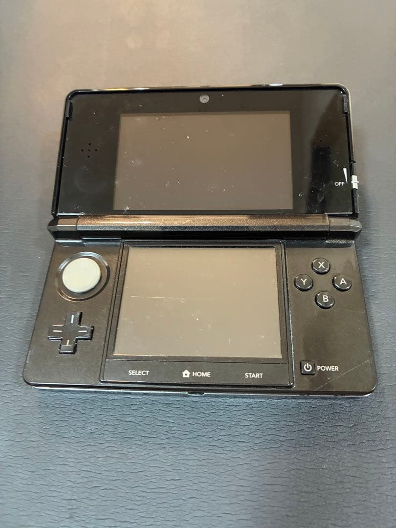 【中古】ニンテンドー3DS コスモブラック タッチペン 本体のみ 動作確認済み