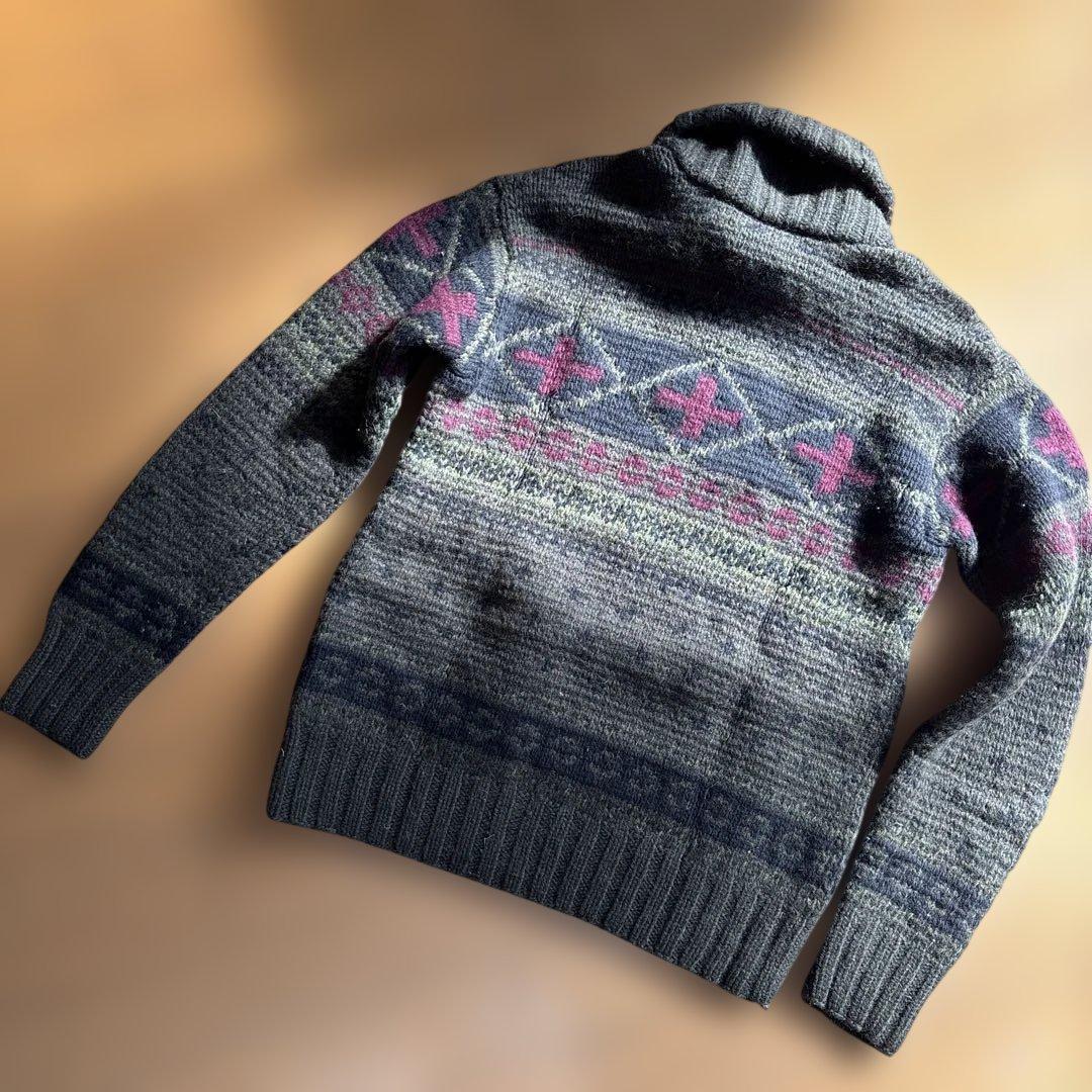 緊急値下げ　ポロラルフローレン　ノルディック　ショールカラーセーター