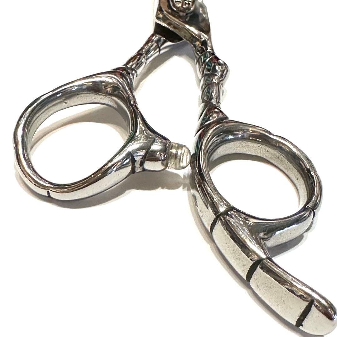 シルバー板バネ カットシザー 6インチ 理容 美容 鋏 シザー ハサミ