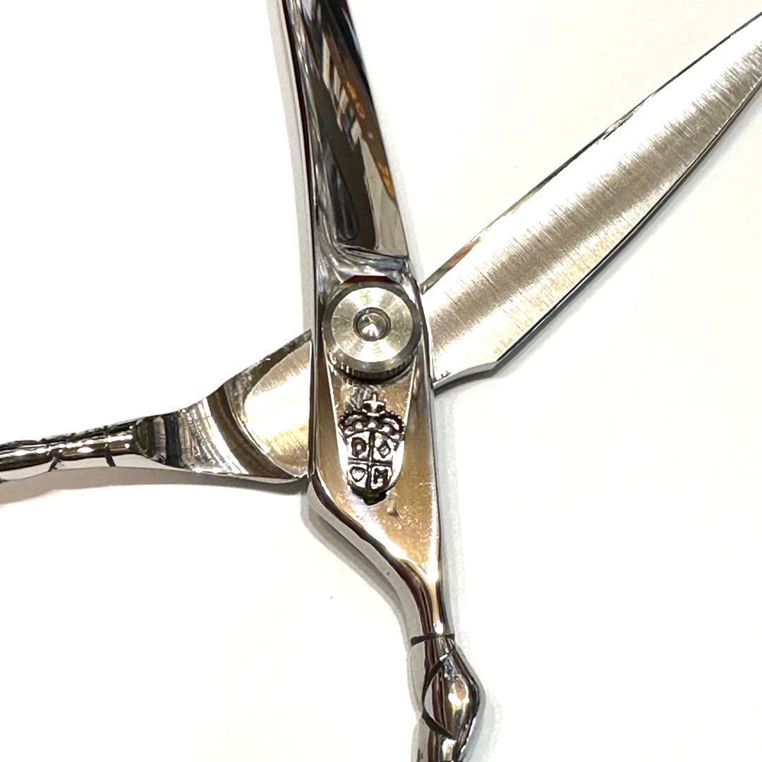 シルバー板バネ カットシザー 6インチ 理容 美容 鋏 シザー ハサミ