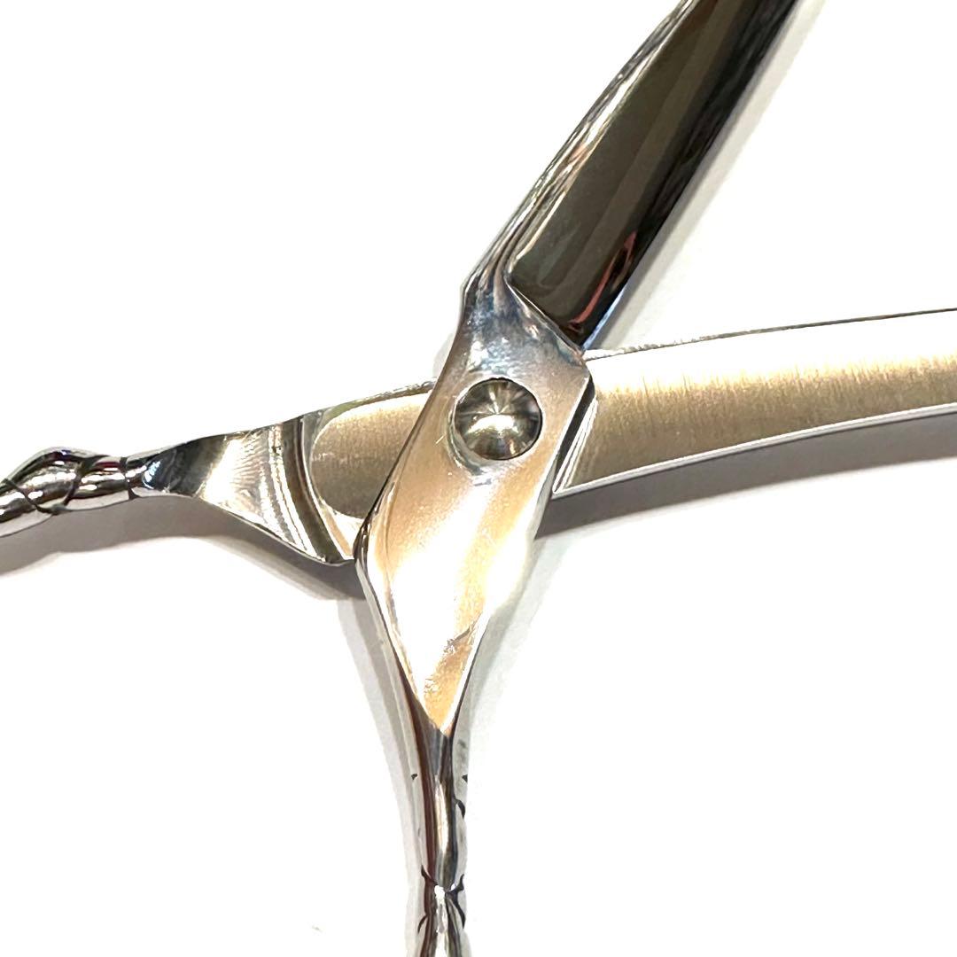 シルバー板バネ カットシザー 6インチ 理容 美容 鋏 シザー ハサミ