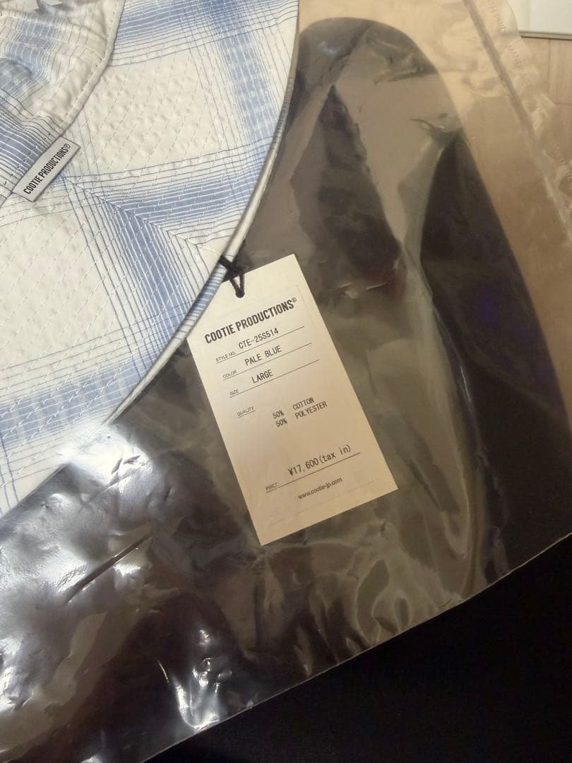 【新品】COOTIE PRODUCTIONS チェック柄キャップ L