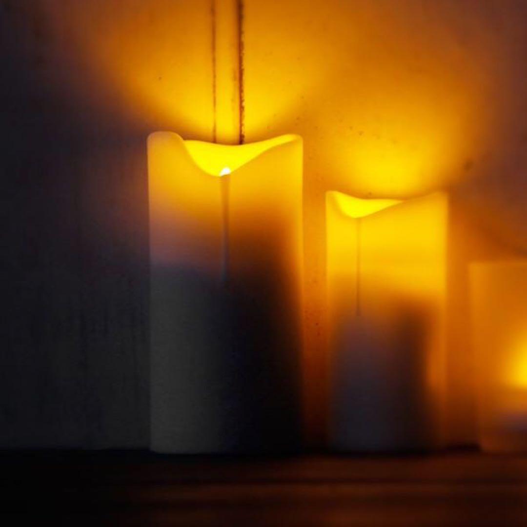 LEDキャンドル リアルシリコン 電気ローソク 揺らぎ キャンドル モ1210B