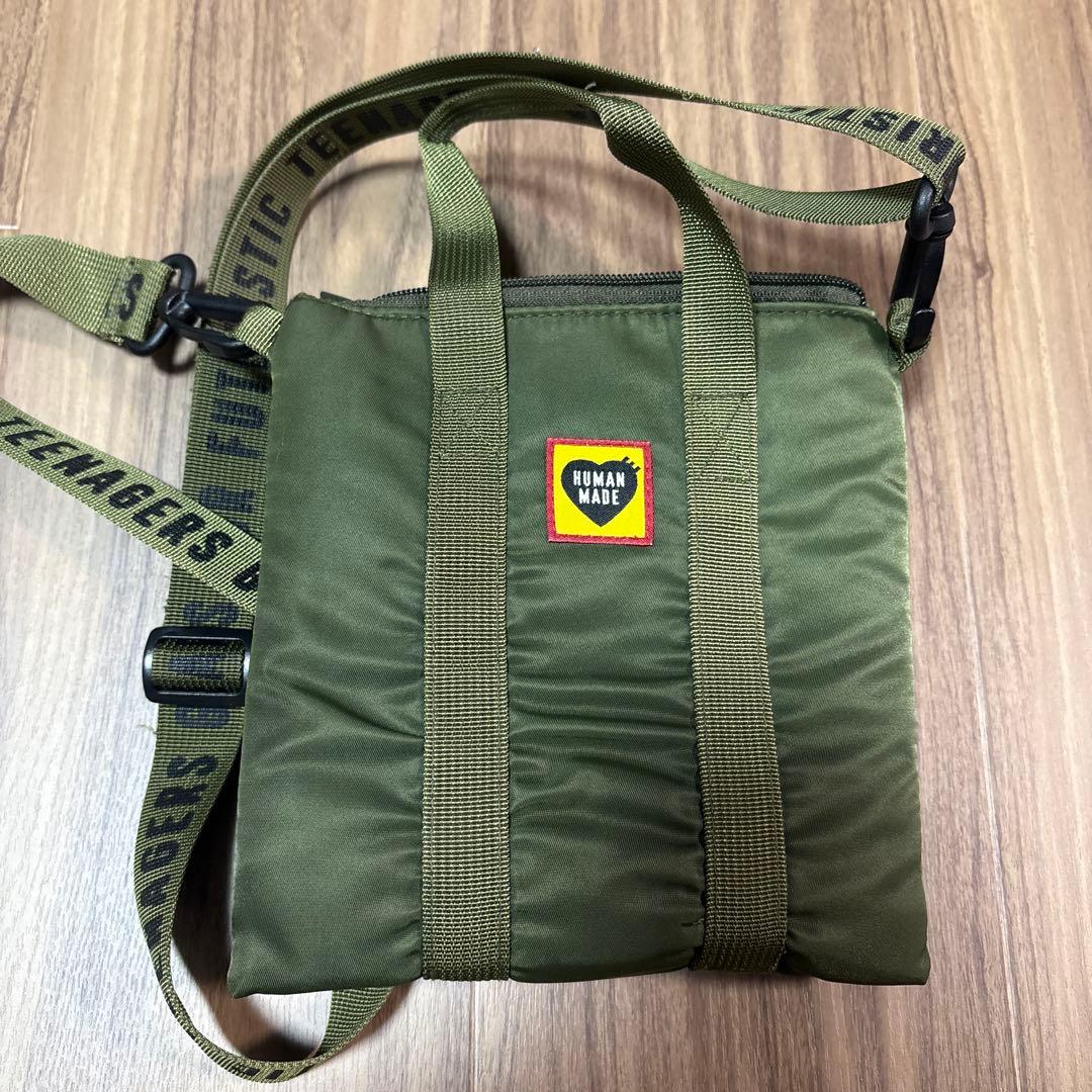 HUMAN MADE ショルダーバッグ オレンジ/カーキ