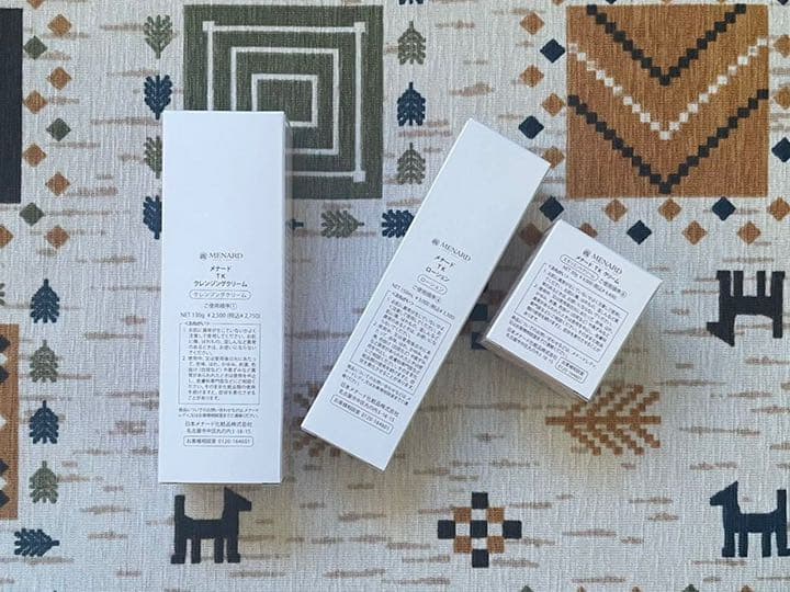 メナードTKクレンジング、ローション、エモリエントクリーム