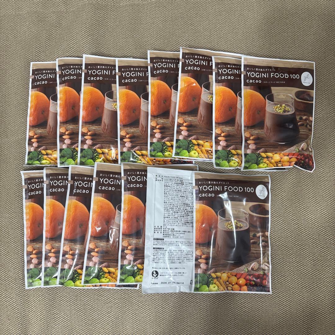 YOGINI FOOD 100 Cacao 15袋