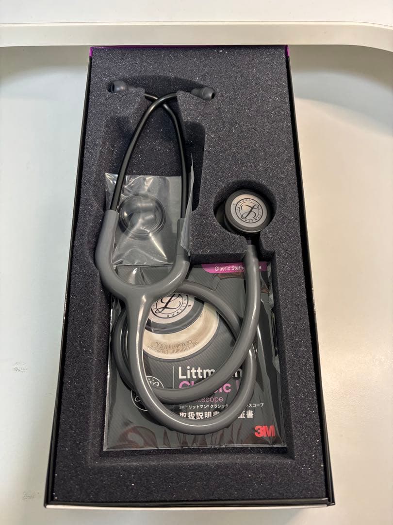 #新品　Littmann Classic III 聴診器 グレー 27インチ