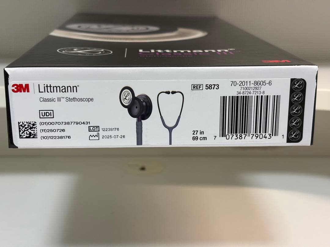 #新品　Littmann Classic III 聴診器 グレー 27インチ