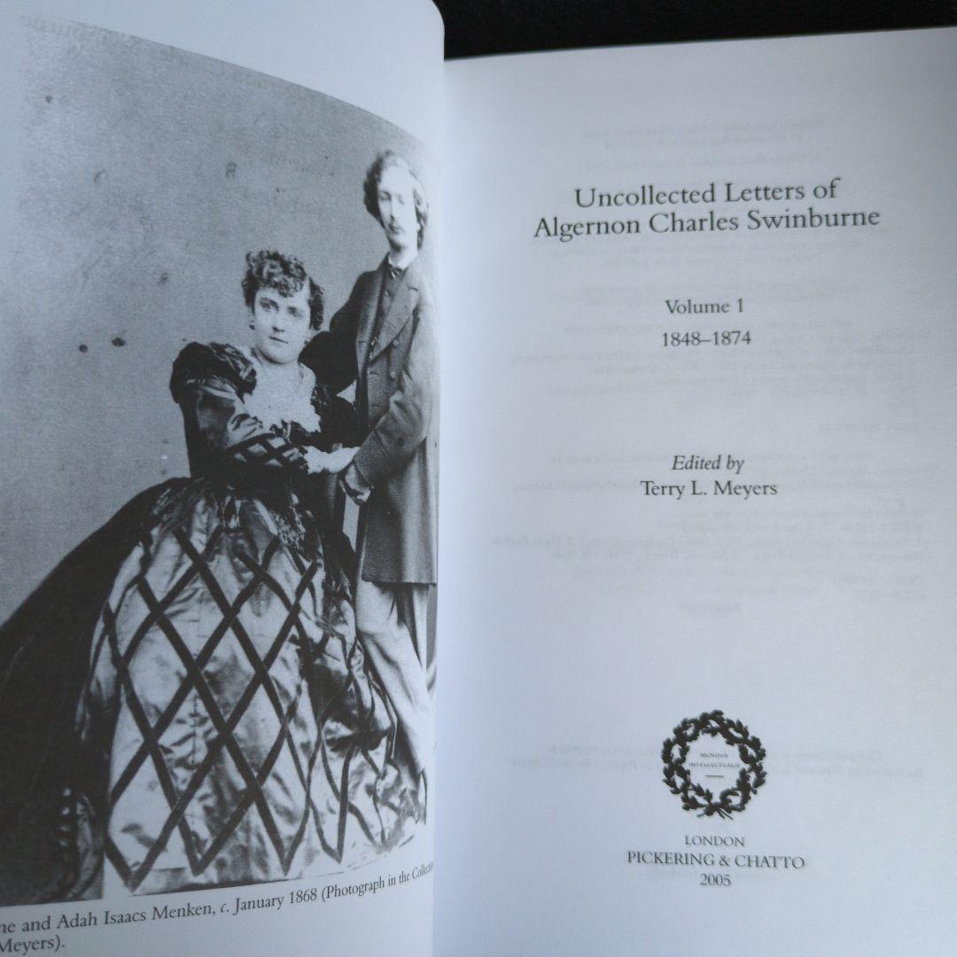 洋書スウィンバーンSwinburne Letters 全3巻完結セット