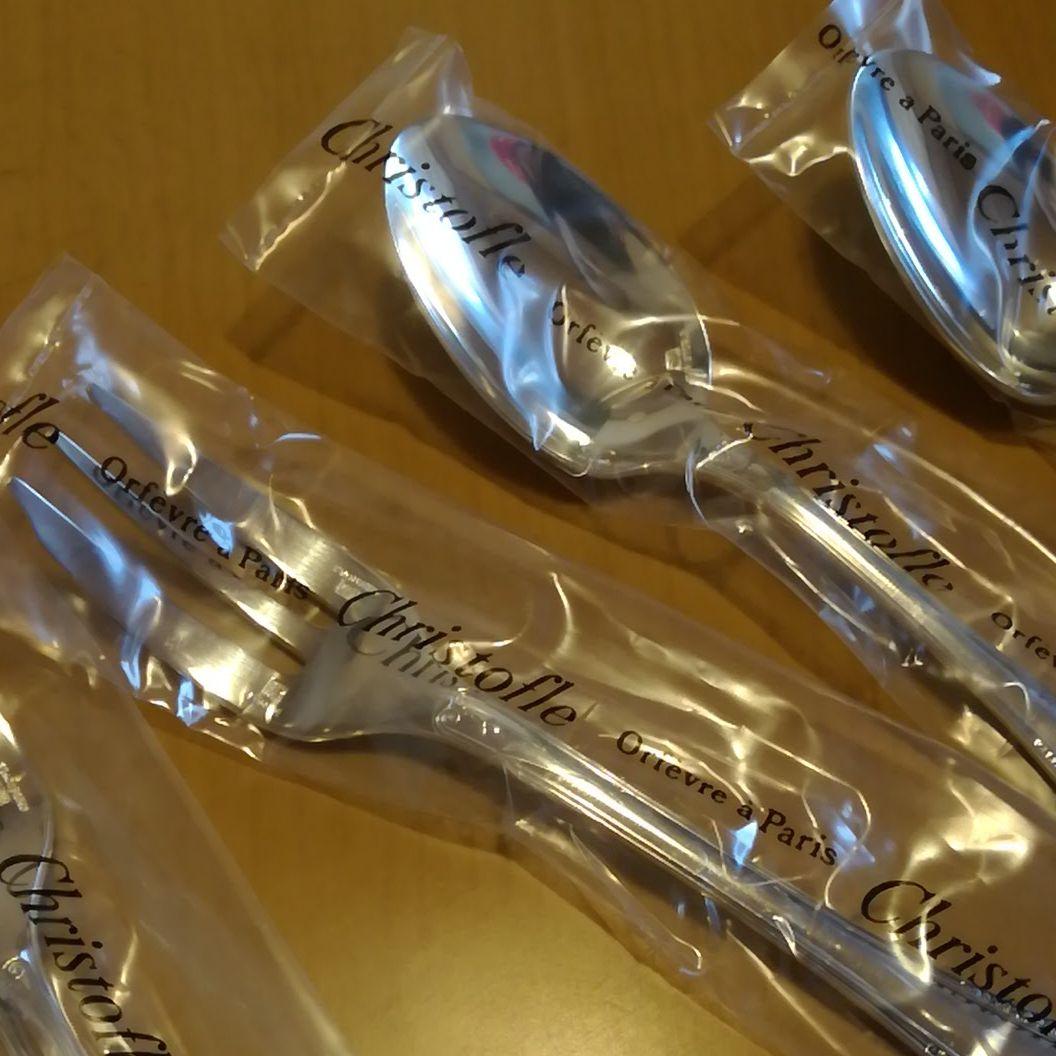 クリストフル　マルメゾン　デザートフォーク　スプーン