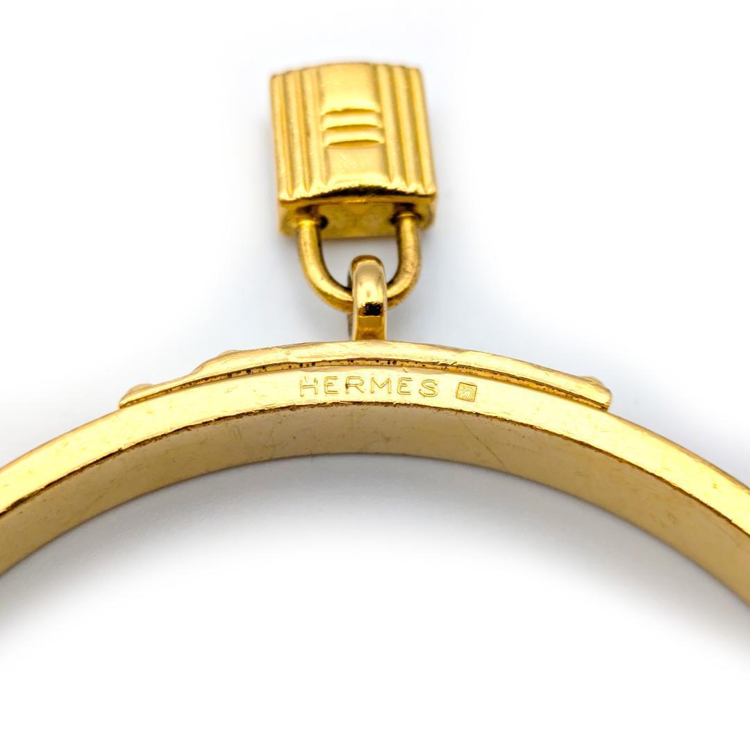 良品【HERMÈS／エルメス】 ケリー バングル カデナ ゴールド ブレスレット