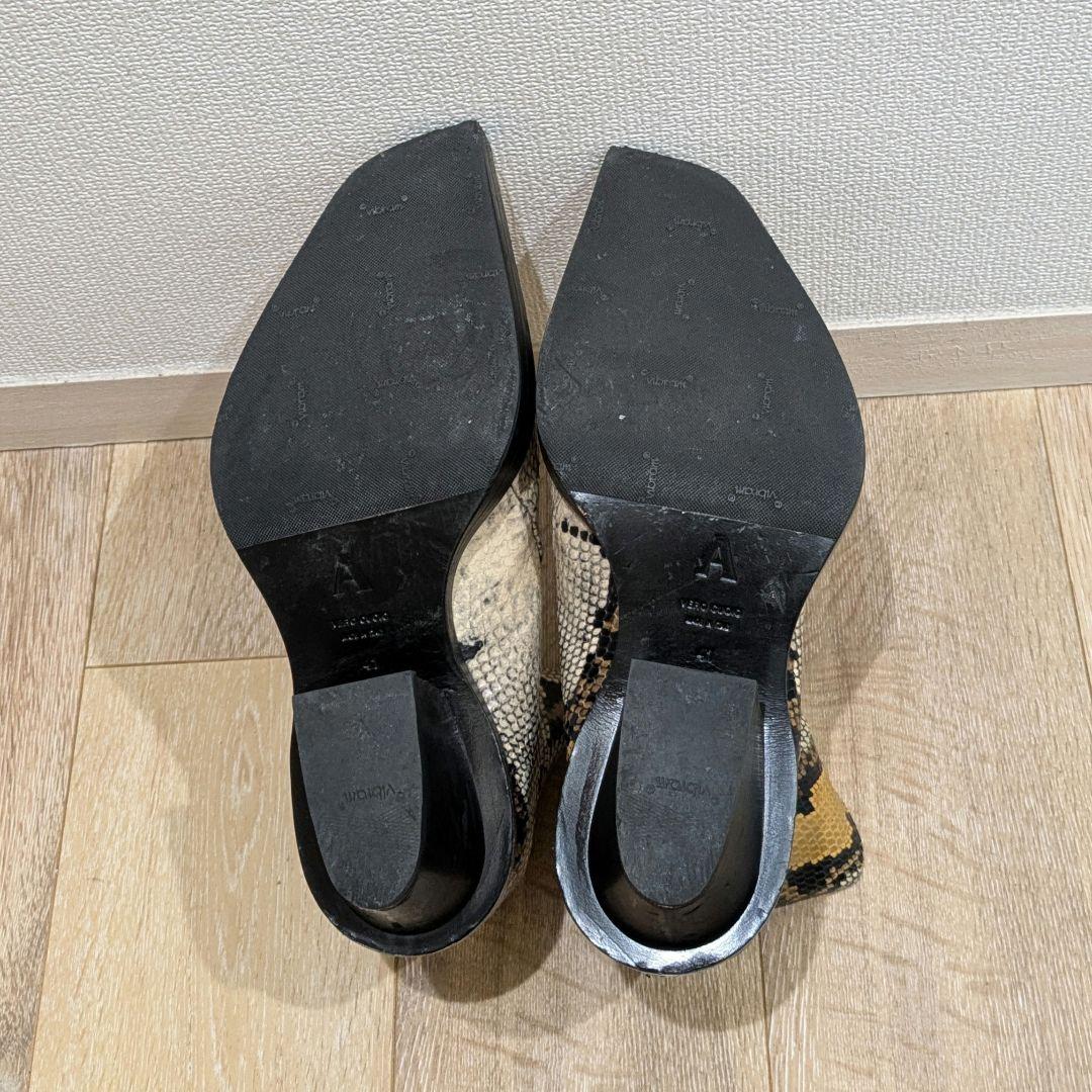 1017 ALYX 9SM パイソン型押し バッグジップ ブーツ size41