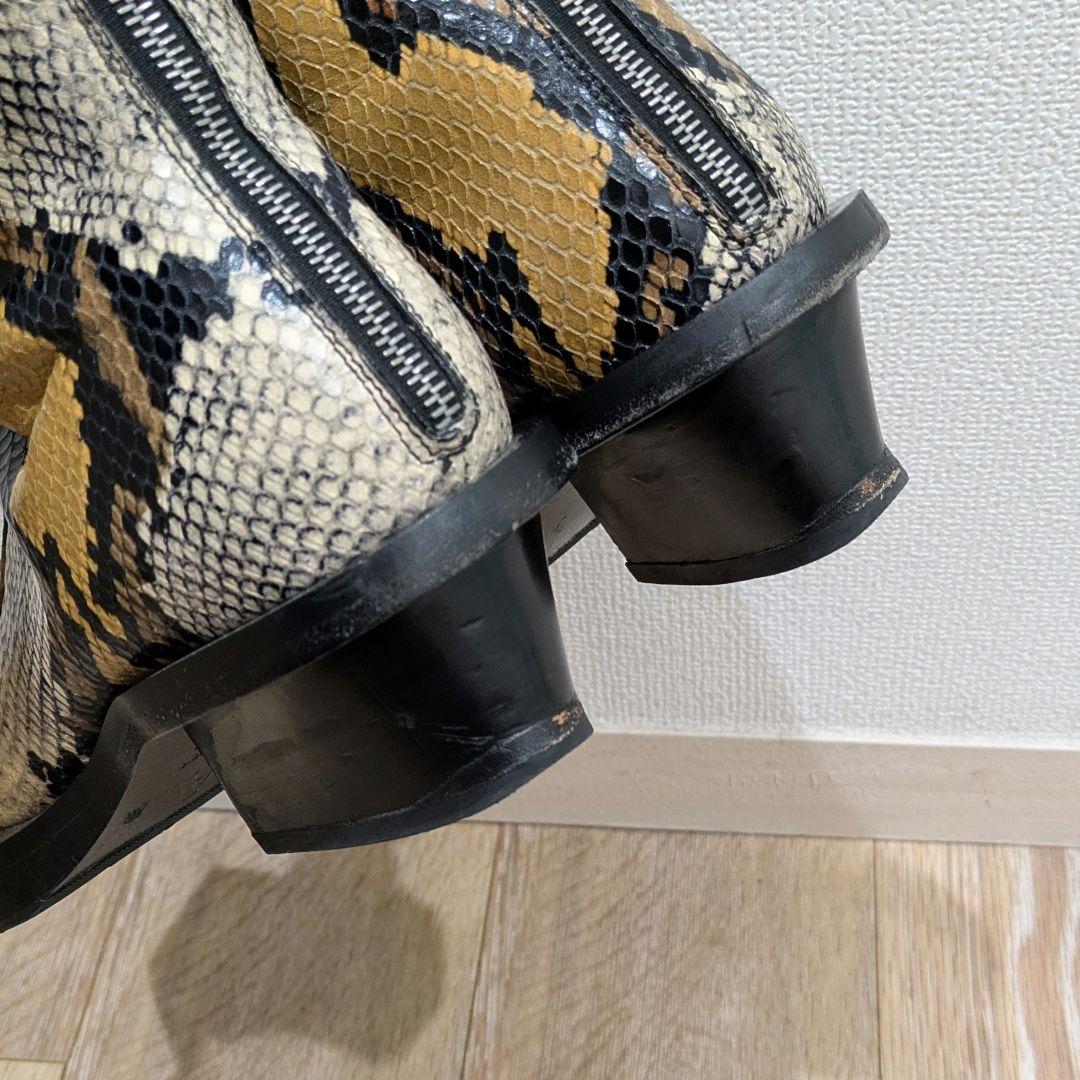 1017 ALYX 9SM パイソン型押し バッグジップ ブーツ size41