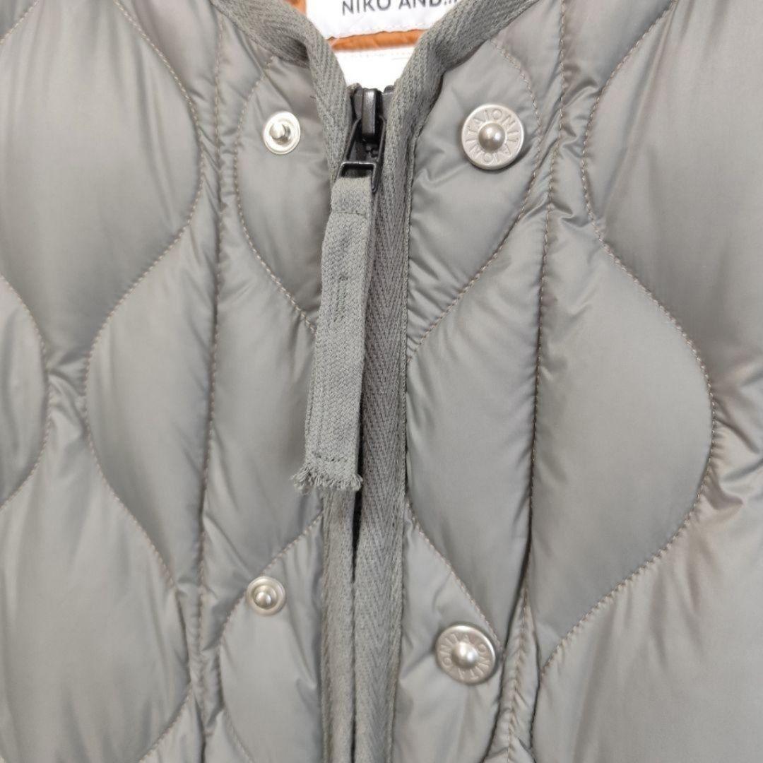 TAION　niko and...　別注ダウンベスト　ミリタリー　グリーン　M