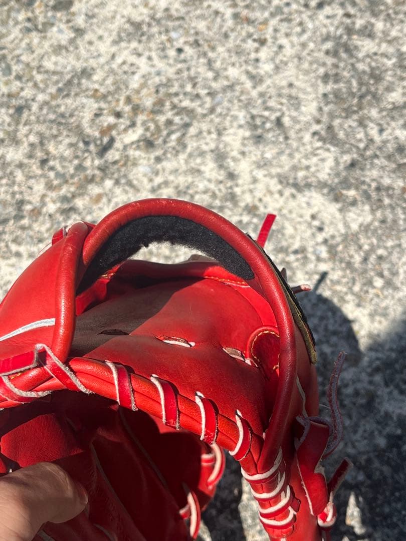 ZETT プロステイタス 軟式グローブ レッド