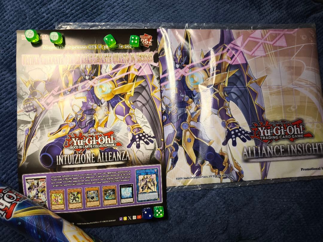 遊戯王　EU 英語版　アライアンスインサイト　プレイマット　ポスター　伊　新品