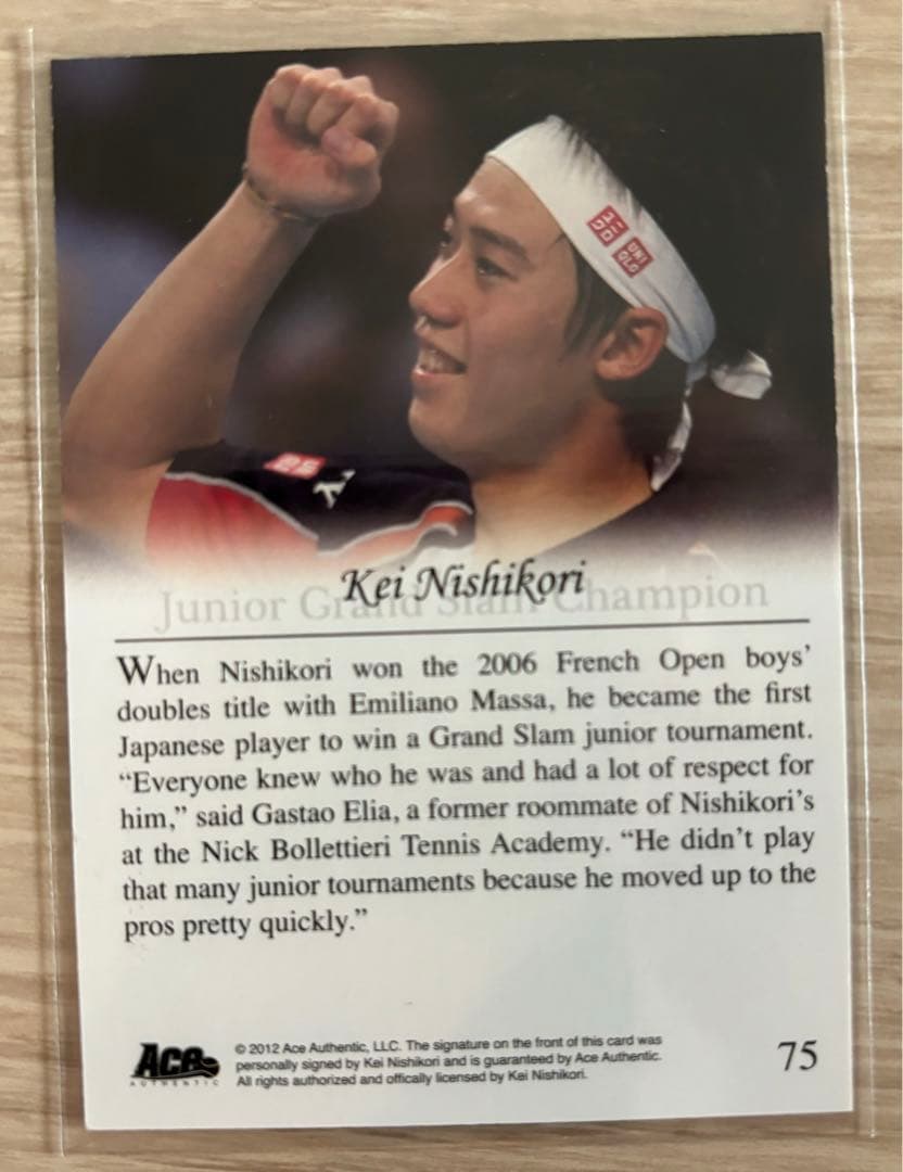 Ace2012 GS3 錦織圭 直筆サインカード