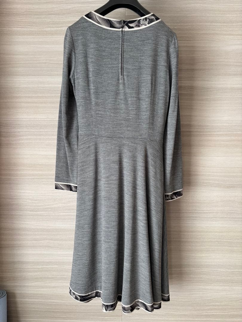 LEONARD ストレッチワンピース/グレー 38