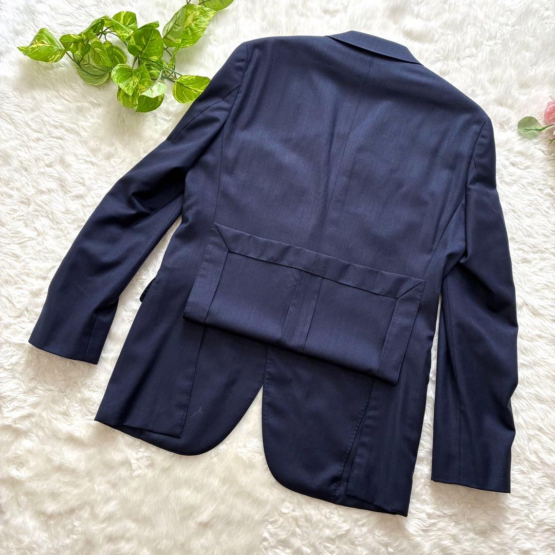 ONLY　スーツ　3ピース　カノニコ　高級生地　ネイビー　セットアップ