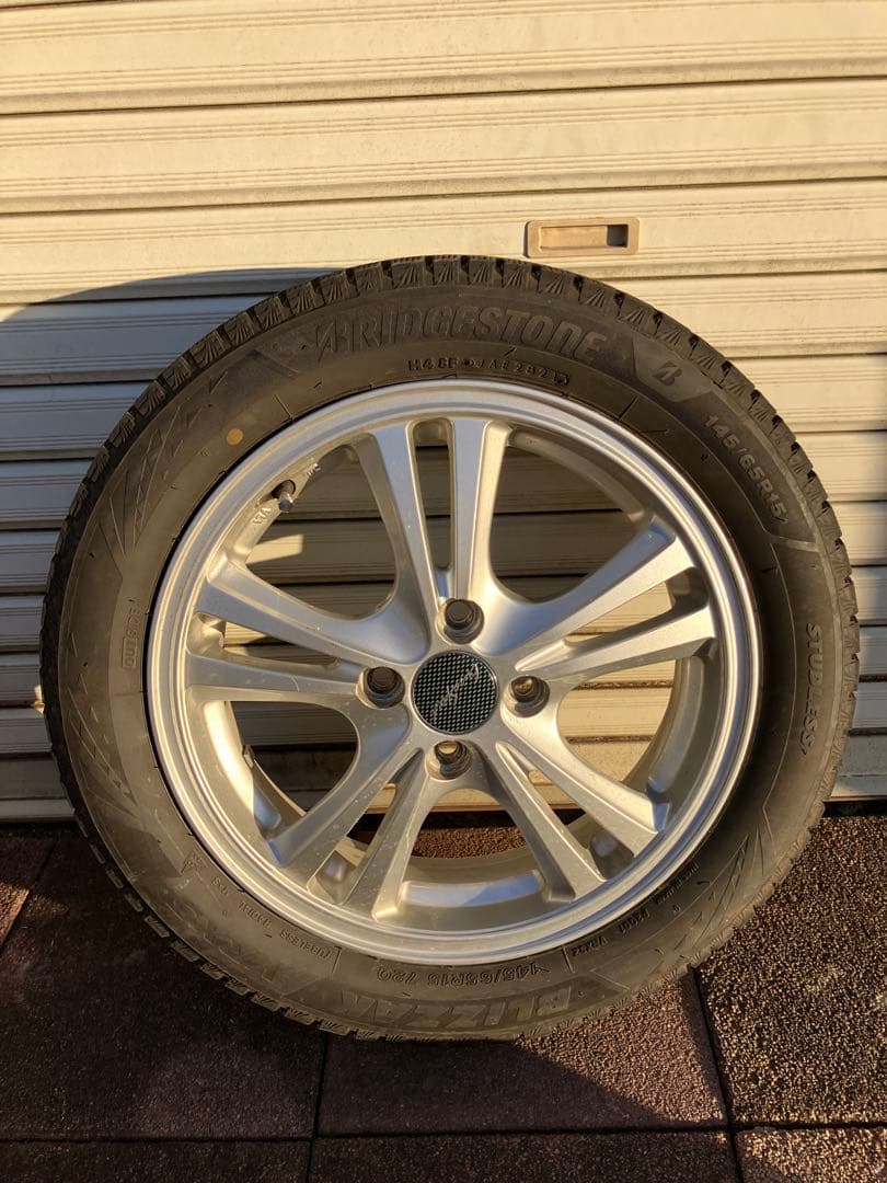 三菱アイ　ブリヂストン ブリザックVRX3 スタッドレスタイヤ・ホイールセット