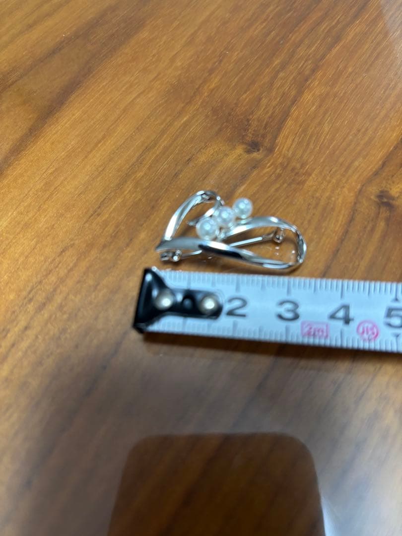 MIKIMOTO パールブローチ シルバー