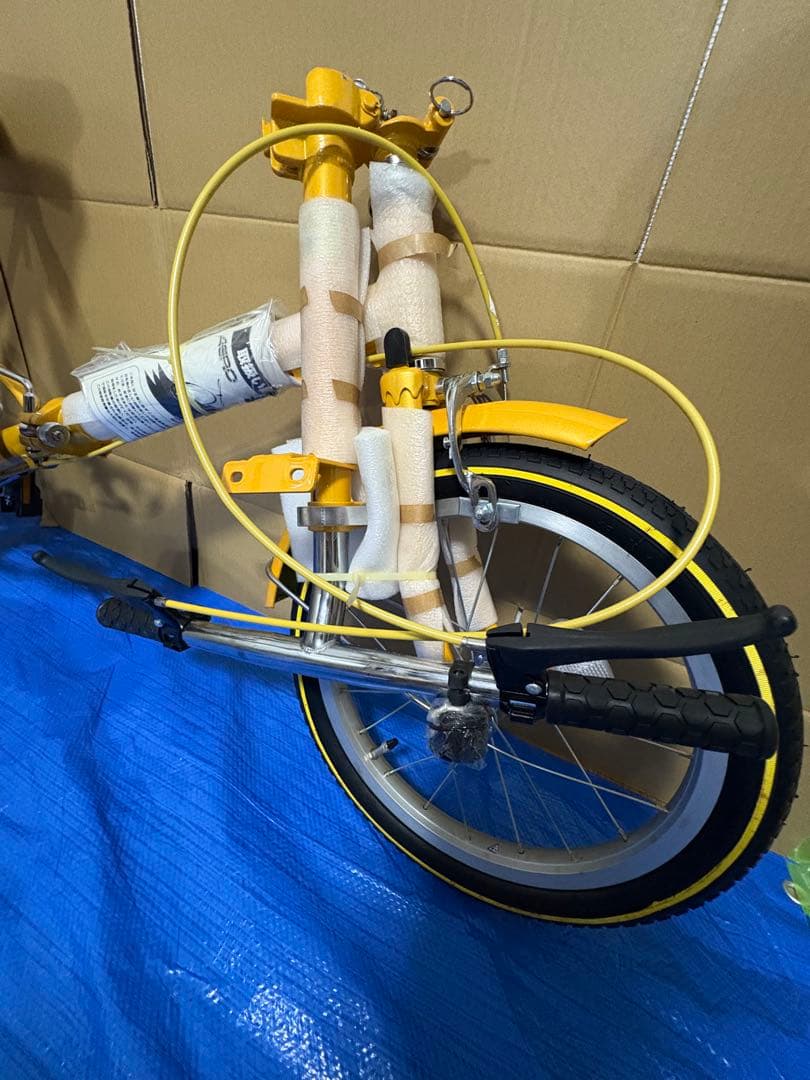 【堀川版】ATENZAアテンザ 折り畳み自転車　イエロー 16 新品未使用