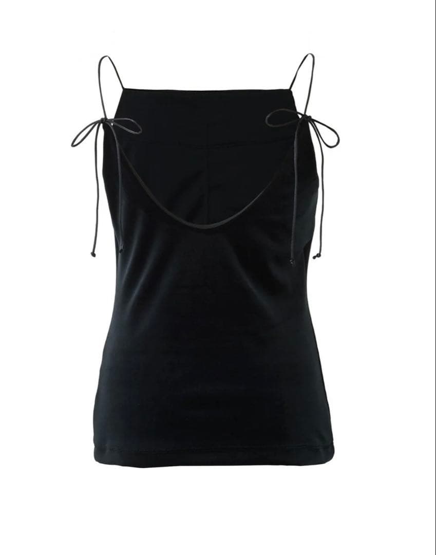 新品cygne ベロアキャミソール Maw ブラック　サイズ０shucoさん愛用