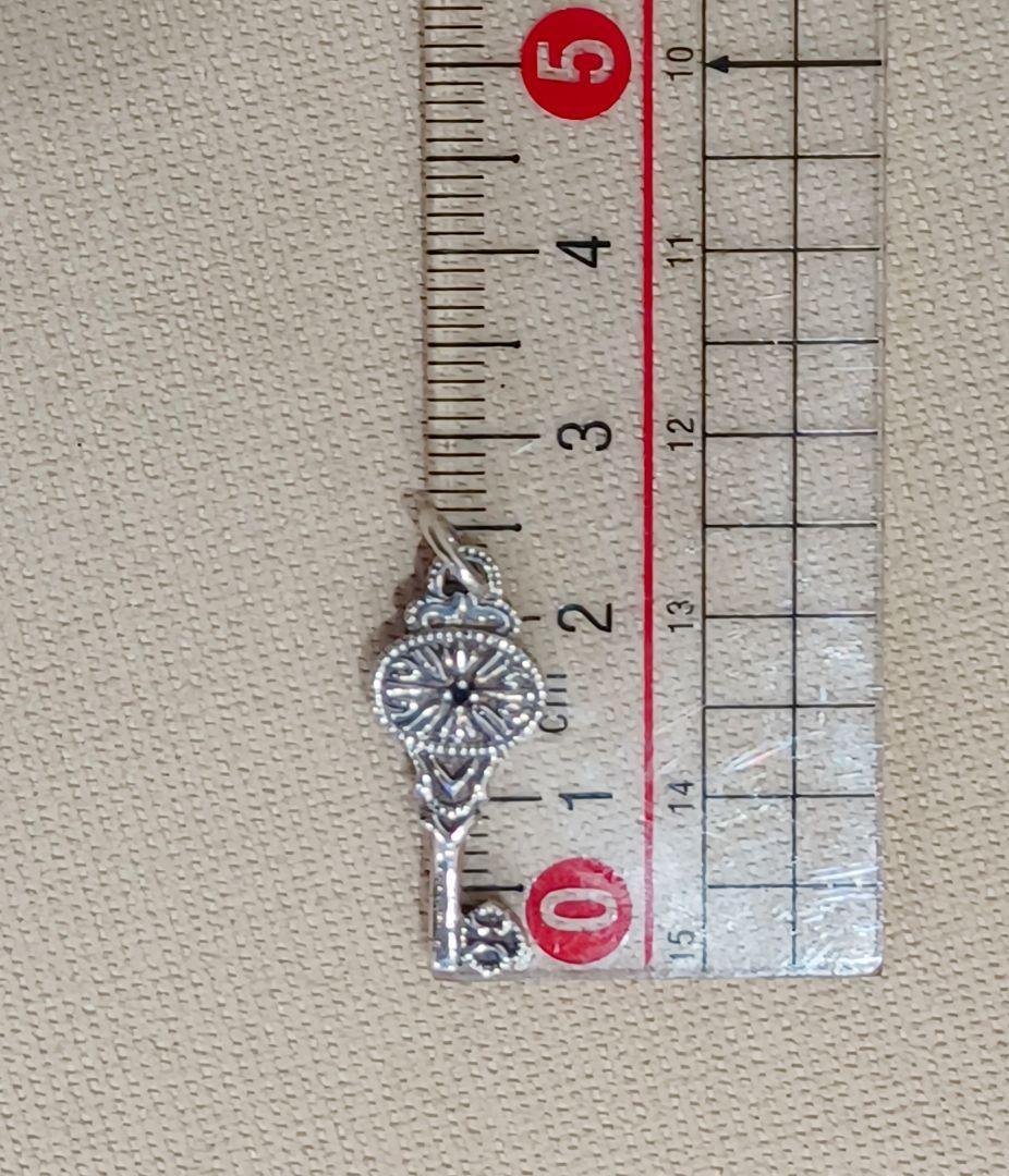 ★agete 鍵型シルバーチャーム 約2.5cm