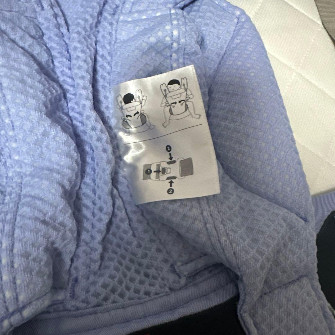 薄紫色 メッシュ 抱っこ紐