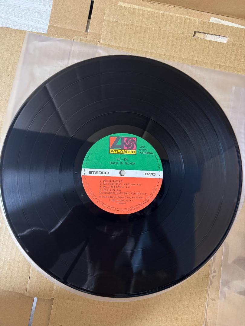 帯付き LPレコード 中古 美品 現状品 AC/DC バック・イン・ブラック