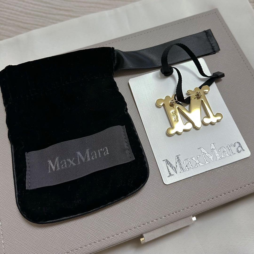 MaxMara｜ブローチ｜確実正規品｜クリスタル｜布袋、タグ付き