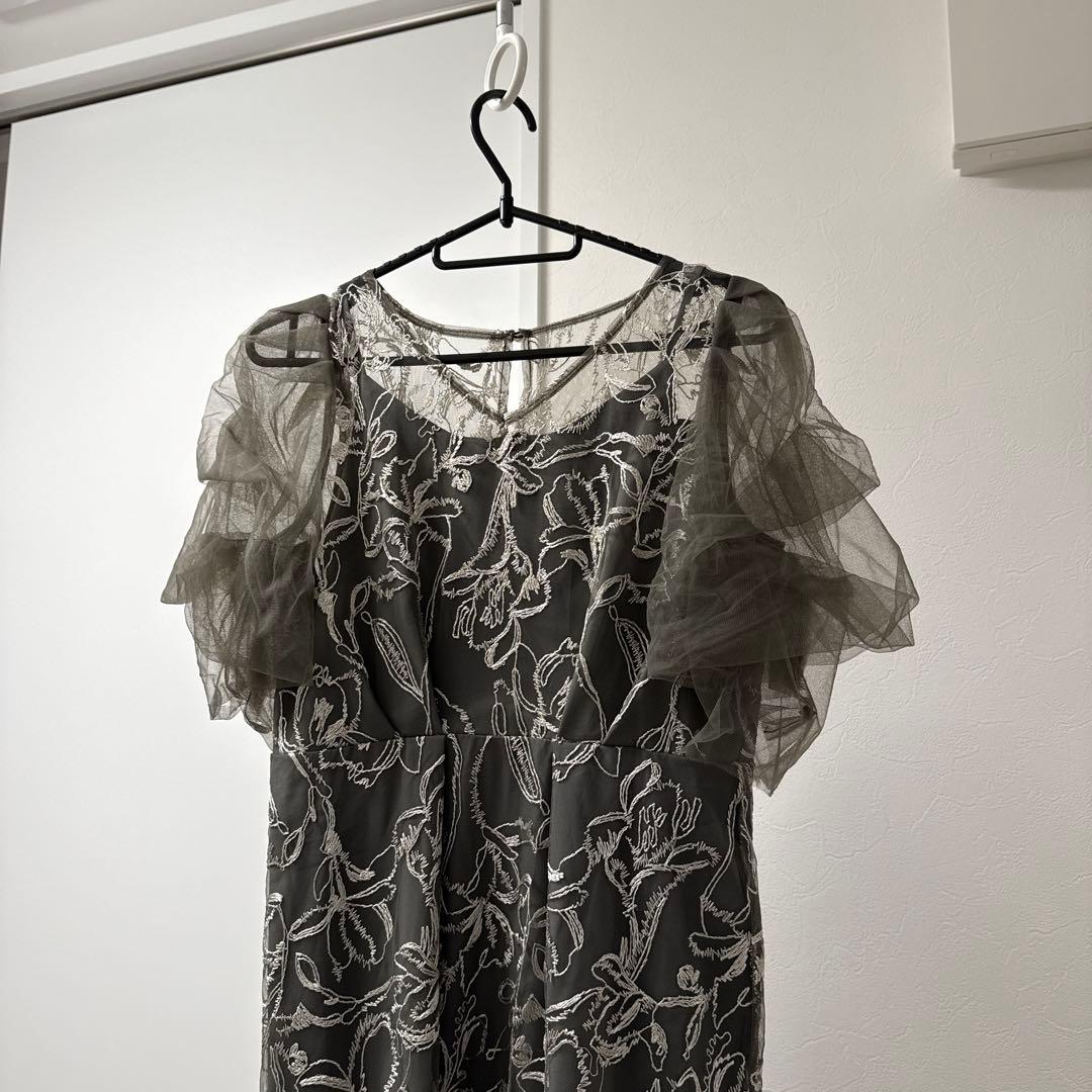 リルアー LERURE Fluffy sleeve pencil dress