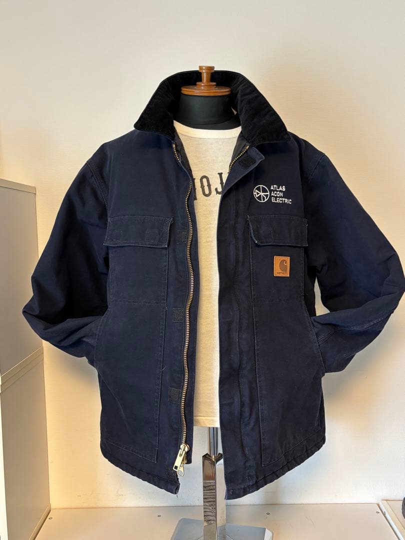 カーハート/トラディショナルジャケット/デトロイト/ダック/アクティブ/ネイビー