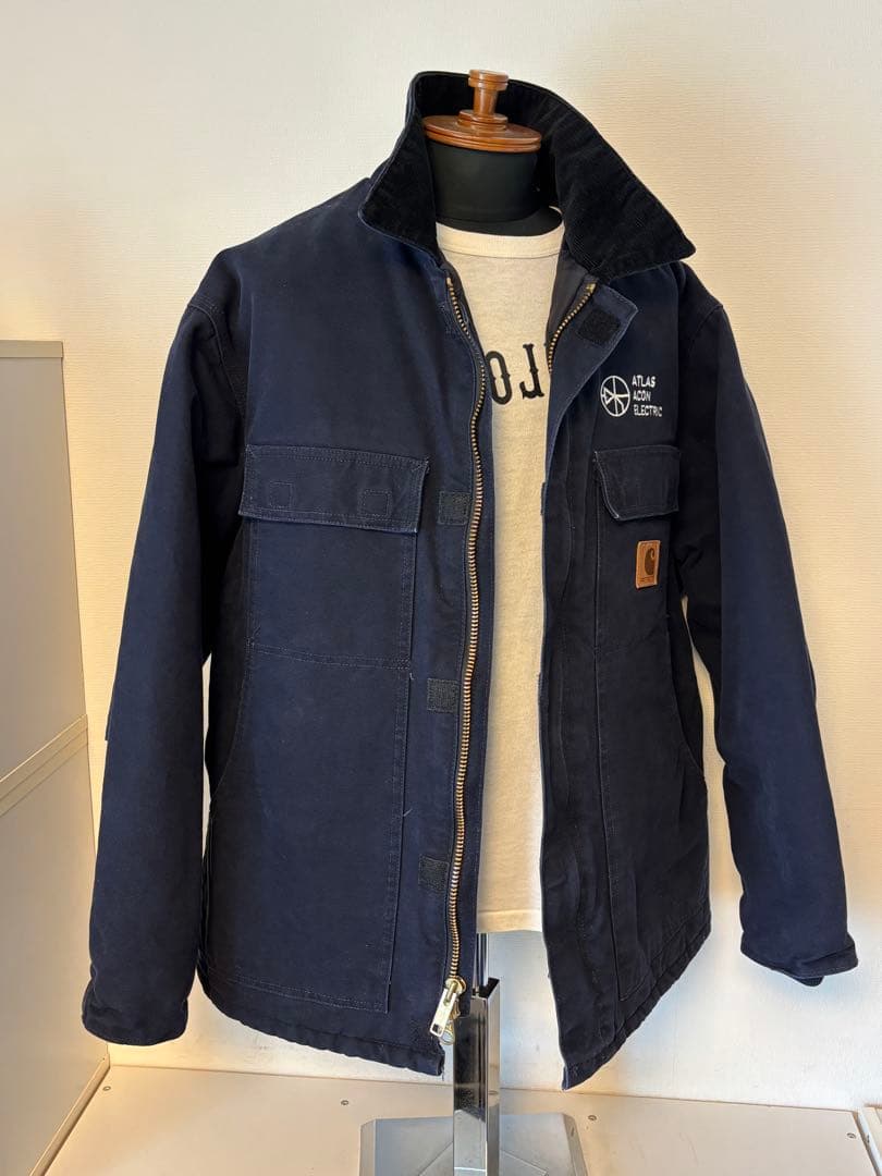 カーハート/トラディショナルジャケット/デトロイト/ダック/アクティブ/ネイビー