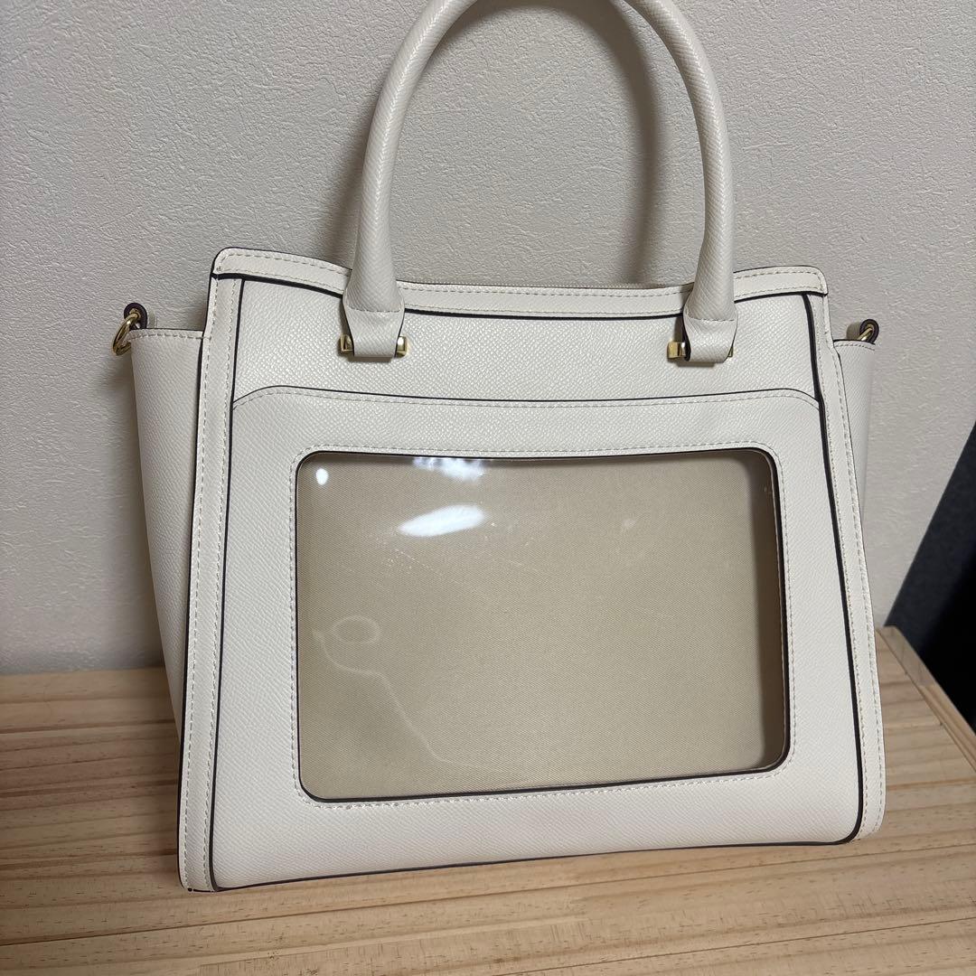 MARSLY マーズリー　フラップバッグ　痛バ　Off white ホワイト