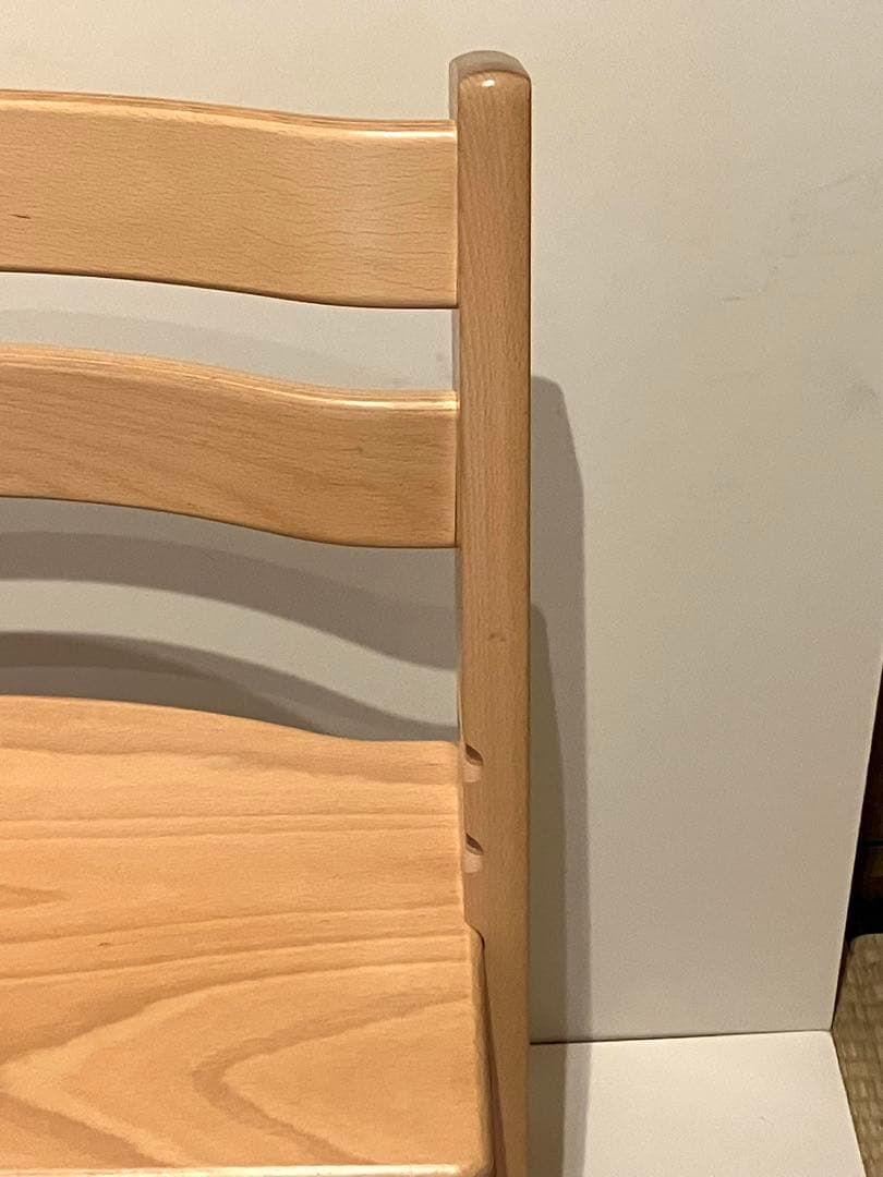 【美品】新型 ストッケ トリップトラップ ナチュラル シリアルナンバー4 ①