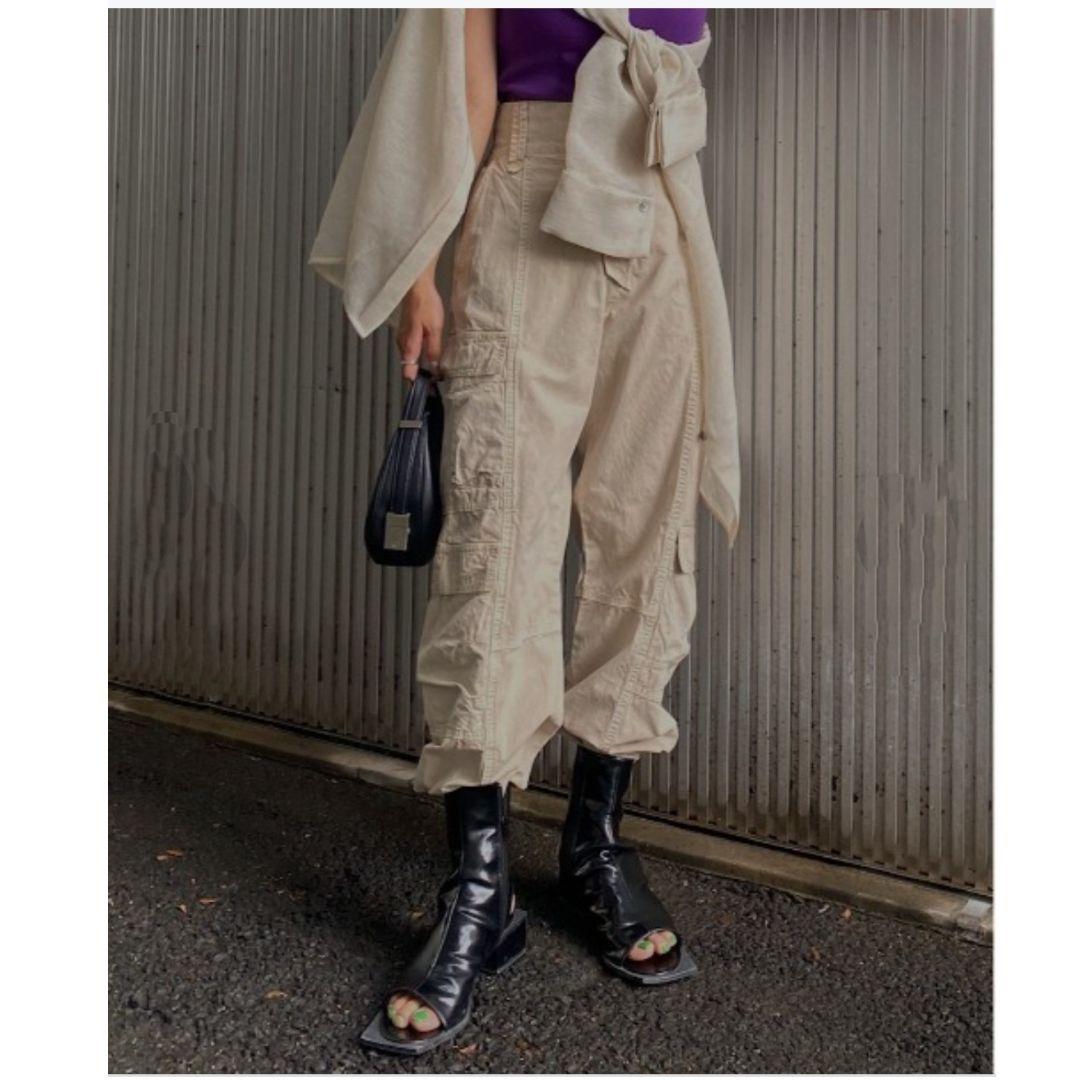 【AMERI】MEDI MILITARY CARGO PANTS ハイウエスト