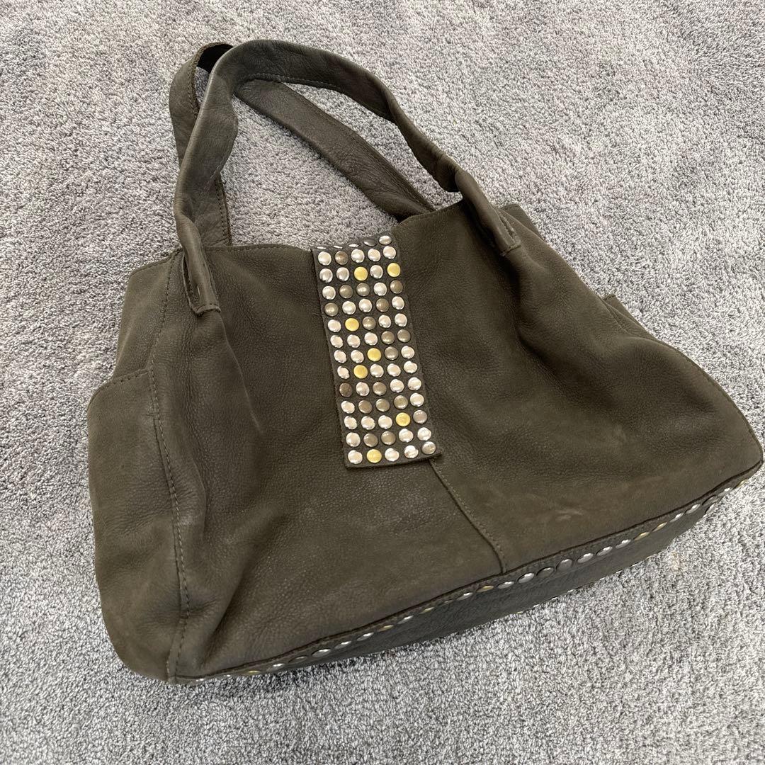 TRESトレ　00s archive y2k 平成　レザーハンドバッグ　スタッズ