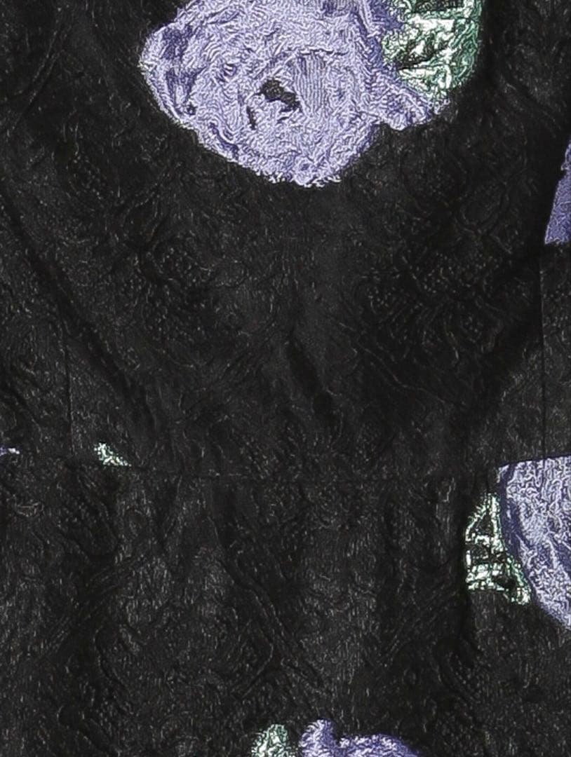 【新品未使用・タグ付き】高級ドレス　上品花柄刺繍　ひざ丈ワンピース