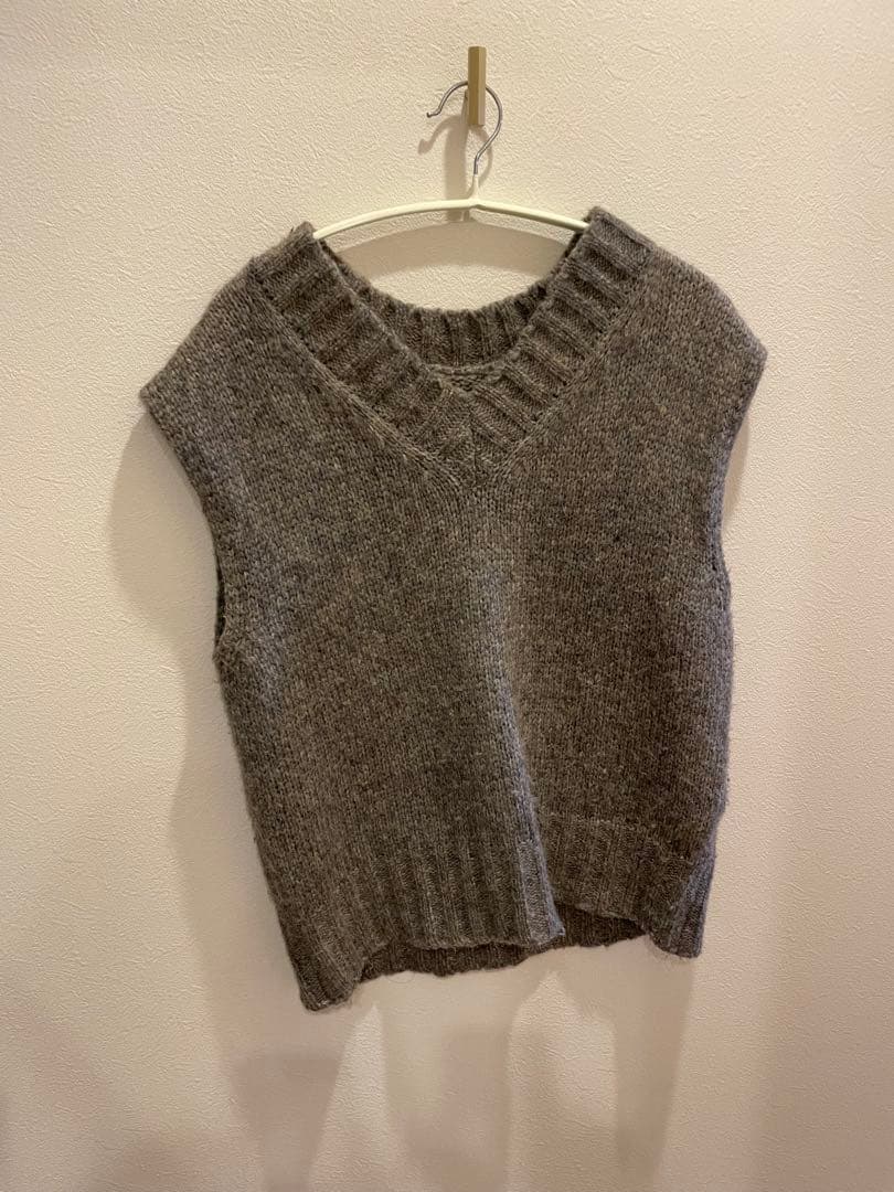 トップス todayful Mottle Yarn Knit Vest