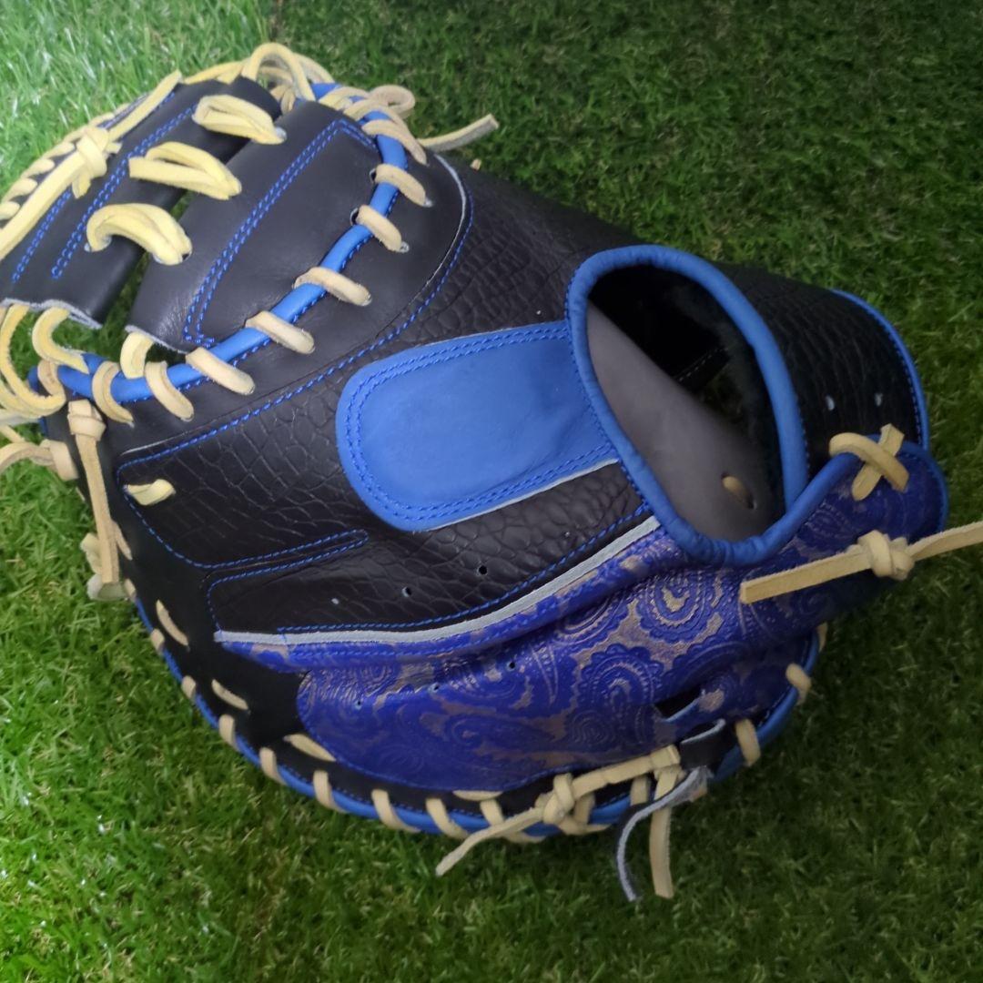 ユ*タ様 バンダイスポーツ mujiグローブ 硬式用キャッチャーミット ブラック