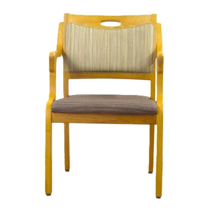 介護用木製椅子 アーム付き ダイメトロール　カルファイバー　姿勢保持　粉瘤　糜爛